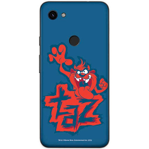 Looney Tunes Tasmanian Devil Blue Google Pixel 3a XL Skin